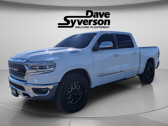 2022 RAM 1500 Limited in Bright White Clearcoat — front three-quarter view