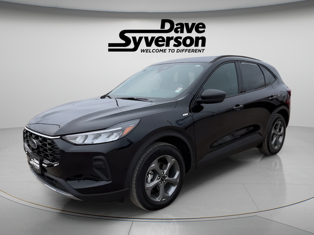 2026 Ford Escape ST-Line in Black Metallic — front three-quarter view