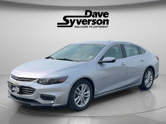 2017 Chevrolet Malibu LT 1LT in Silver Ice Metallic — front three-quarter view