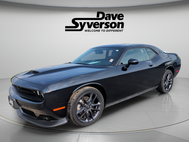 2022 Dodge Challenger GT in Pitch Black Clearcoat — front three-quarter view